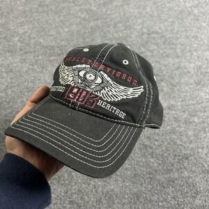 Harley-Davidson Hat Cap Strap Back Black 1903 Heritage Mens Embroidered
